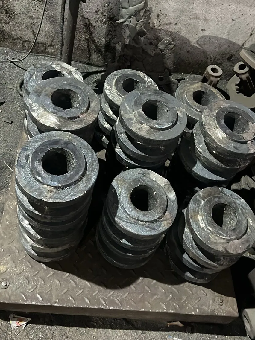 Trolley wheel castings at the Madhav Techno Cast foundry
